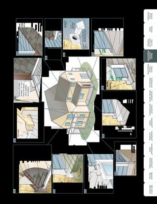 General
Product
Information
Toolsfor
Cuttingand
Fastening
General
Installation
Requirements
General
Fastener
Requirements
Finishingand
Maintenance
HardieTrim®
Boards/Battens
HardieWrap®
WeatherBarrier
HardieSoffit®
Panels
HardiePlank®
LapSiding
HardieShingle®
Siding
HardiePanel®
VerticalSiding
ESR-1844
2290Report
Appendix/
Glossary
Working
Safely
15
General Installation Requirements
Stepflashing
Water-resistivebarrier
lapsoverthestepflashing
andtheroofingfelt
Roofingfelt
Self-adheringmembrane
Kickoutflashingshall
bemin4inx4inwith
a100°-110bend/
kickouttodivertwater
awayfromthewall
Dripedge
andfascia
Gutterand
endcap
shouldend
aminimum
1in.from
siding
“L”Flashing
Flashing
Water-resistive
barrier
Trim
Exteriorslab
HardiePlank
lapsiding
Water-
resistive
barrier
Wallsheathing
Starterstrip
Deck
framing
HardiePlank
lapsiding
Z-flashing
withvertical
elementhigh
enoughfor
clearance
Water-resistive
barrier
Wall
sheathing
Starterstrip
Ledger
Flashing
overtrim
with1/4in.
gap
Siding
Minimum,1/4in.
clearancebetween
thetrimand
horizontalsurface
Under-Cover
HardieTrim®
board
clearance
Trim
Minimum6in.
clearanceGround
Siding
andtrim
Minimum2in.
clearancefrom
slab
Minimum2
in.clearance
fromhighest
pointof
decking
Sub-fascia
Ledger
Raftertail
Sheathed
wall
Soffit
Dripedge
Roofsheathing
Fascia
Blocking
Sealcut
edges
(ofsiding)
Roofing
SidingTrim
Flashing
Minimum2in.
clearance
Extendshingles
atleast1in.out
fromthefascia
whengutters
arepresent
Flashingbelow
trimrestson
solidsurface
¼ingap
Water-resistive
barrier
1/8in.caulked
gapisleft
betweensiding
andtheside
trimpieces.
Starterstrip
Donotcaulkbetweenthe
sidingandtheflashing.
Flashing
Minimum
22.5º
weather
cut
Cuttrimblockinto
twopiecestoretro-fit
aroundexistingvent.
Donot
caulk6mm
(1/4”)gap
HardiePlank®
LapSiding
Sheathing
Starter
Strip
Weather
Resistive
Barrier
ZFlashing
4.14.24.3
4.4
4.5
4.6
4.7
4.84.9
4.10
4.11
4.12
PerIRCCode
905.2.8.3:
flashing
shallbe4in
highby4in
wide
10ft.
max
4in.
min.
1/4in.
min.
Donotcaulk1
/4
in.gap
 