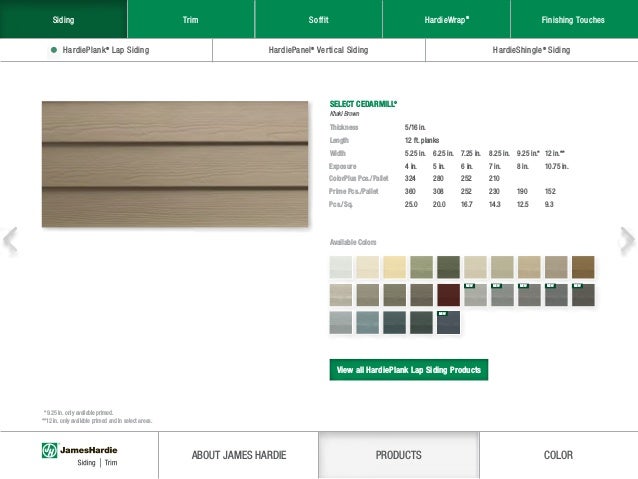 James Hardie® Product Catalog