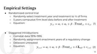 Reusing Natural Experiments; Presentation by Michael-Paul James | PDF