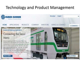 Technology and Product Management
 