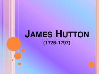 JAMES HUTTON
(1726-1797)
 