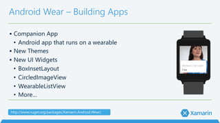 xamarin android wear