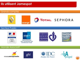 Ils utilisent Jamespot
Grands comptes
Secteur Public
Monde Associatif
 