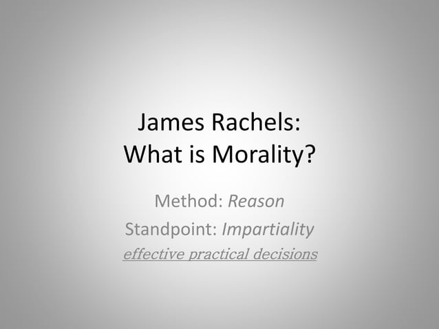 James rachels (1) | PPT