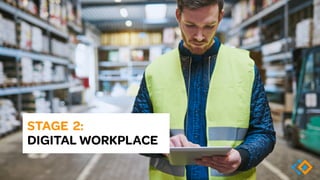 A great digital workplace consists
of a holistic set of tools, platforms
and environments for work,
delivered in a coheren...