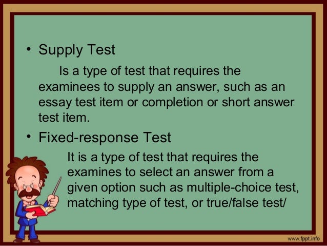 Using essay type questions for classroom assessment