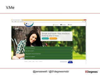 V.Me

@jwrosewell / @51degreesmobi

 