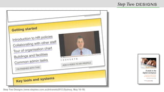 Step Two Designs (www.steptwo.com.au)Intranets2012 (Sydney, May 16-18)
 