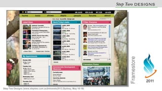 Framestore
                                                                                      2011
Step Two Designs (www.steptwo.com.au)Intranets2012 (Sydney, May 16-18)
 
