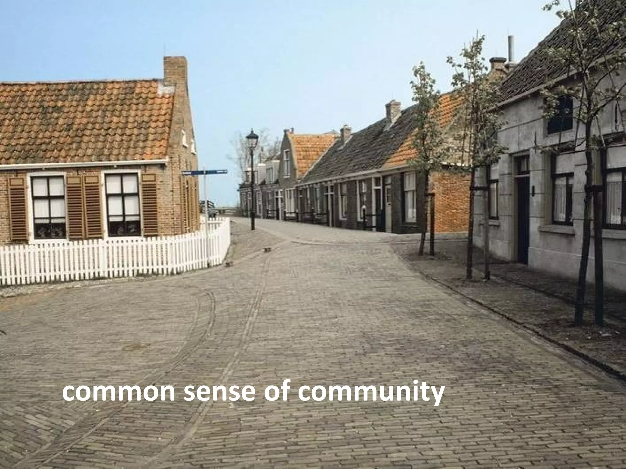 common sense of community 
