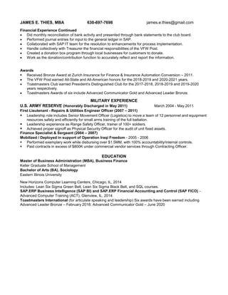 James Thies - Functional Experience Resume-2 - 03-2023.docx