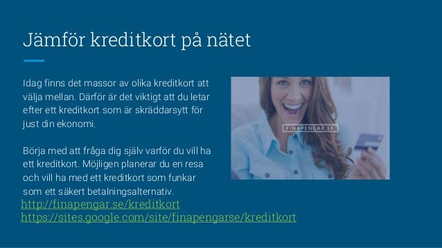 Jämför kreditkort - hitta bästa kreditkortet för din ekonomi