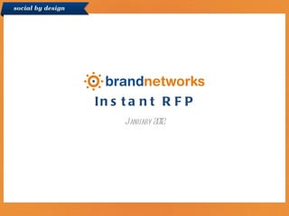 Instant RFP January 2012 