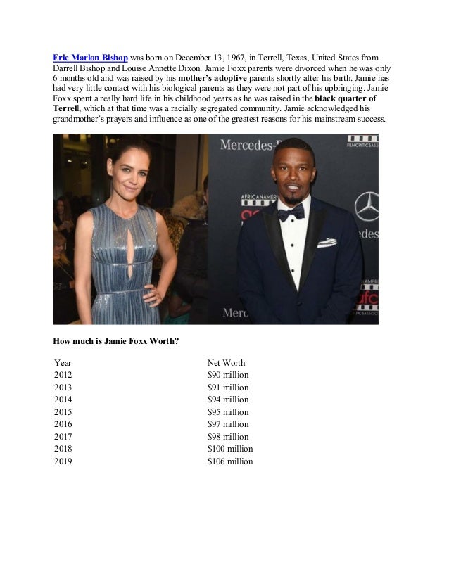 Jamie Foxx Net Worth American Actor Comedian Singer And Songwrite
