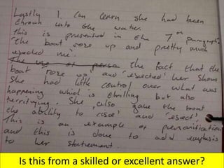 Is this from a skilled or excellent answer?
 