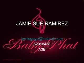 JAMIE SUE RAMIREZ [email_address] 52018438 A3B 