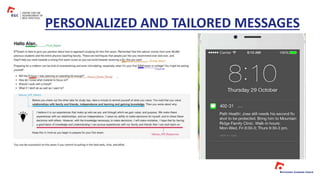 PERSONALIZED AND TAILORED MESSAGES
 