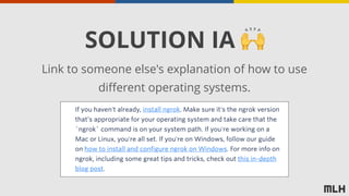 SOLUTION IA 🙌
Link to someone else's explanation of how to use
different operating systems.
 