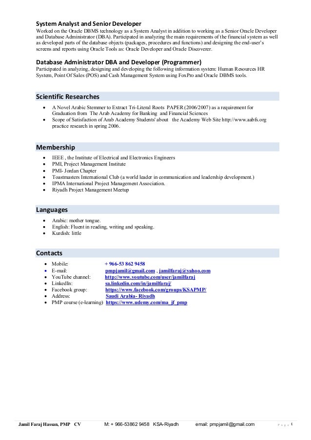 Jamil faraj hassan CV