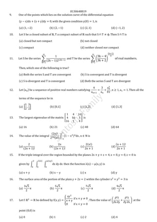 8130648819
( ) ( ) ( )
( ) ( ) ( ) ( ) ( ) ( ) ( ) ( )
( ) ( )
( ) ( )
∑
( ) ( )
∑ ( )
( )
( ) ( )
( ) ( )
* +
( ) [ ] ( ) , - ( ) , - ( ) , -
[ ]
( ) ( ) ( ) ( )
( )
( )
∫ ( )
( )
( )
( )
( )
( )
( )
( )
( )
∫ ∫ ∫
( )( )
( ) ( )
( ) ( ) ( ) ( )
( )
√
( )
√
( )
√
( )
√
( ) { ( )
( )
( ) ( ) ( ) ( )
 