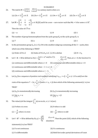 8130648819
0 1
( ) ( ) ( ) ( ) ( ) ( ) ( ) ( )
[ ] * +
( ) ( ) ( ) ( )
( ) ( ) ( ) ( )
( )
( ) ( ) ( ) ( )
( ) {
( ( ))
( ) ( )
( )
( )
* +
( ) ⁄
( ) * + ( ) * +
( ) ( )
( ) ∫ | | ( )
( ) ( )
( ) ( )
( ) {| | ( )
( ) ⁄
( ) ( )
( ) ( )
 