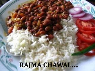 RAJMA CHAWAL….
 