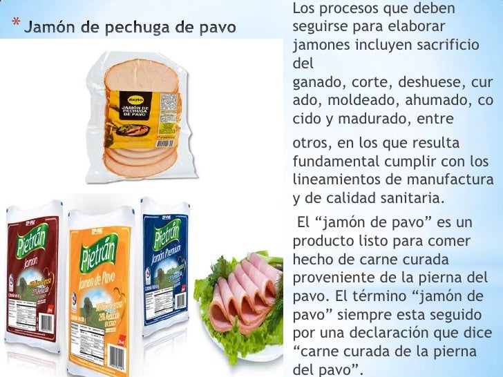 Jamón de pechuga de pavo