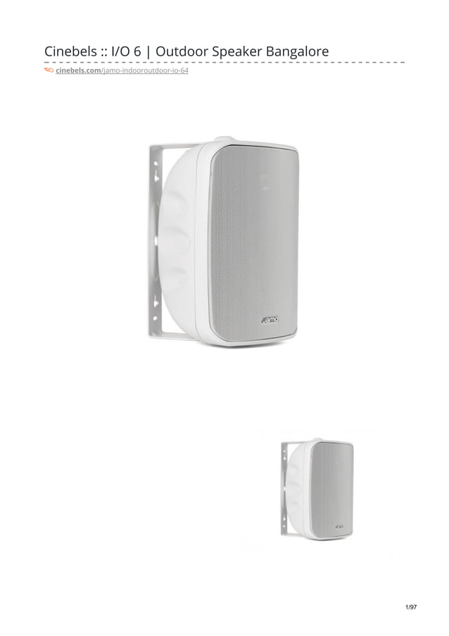 Jamo home theater bangalore cinebels io 6 outdoor speaker bangalore PDF