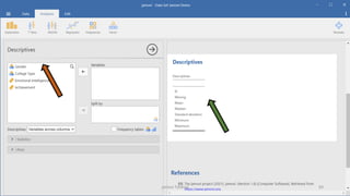 Jamovi Tutorial Free And Open Source Statistical Software Pdf