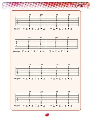 pm   pm         pm   pm
           3    3          3    3
       T   3    3          3    3
       A
           4    4          4    4
       B   5    5          5    5
           5    5          5    5
           3    3          3    3
Rasgeuo



           pm   pm         pm   pm
           5    5          5    5
   T       7    7          7    7
           5    5          5    5
   A
   B       7    7          7    7
           5    5          5    5
           X    X          X    X
Rasgeuo




           pm   pm         pm   pm
           5    5          3    3
       T   5    5          3    3
       A
           6    6          4    4
       B   7    7          5    5
           7    7          5    5
           5    5          3    3
 Rasgeuo




           pm   pm         pm   pm
           5    5          5    5
    T      7    7          5    5
    A      5    5          6    6
    B      7    7          7    7
           5    5          7    7
           X    X          5    5
Rasgeuo



                     131
 