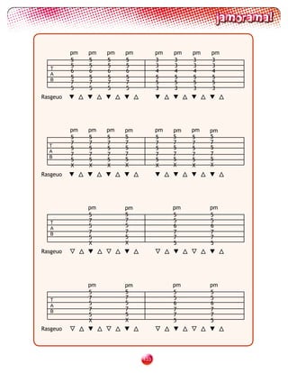 pm   pm   pm   pm         pm   pm   pm   pm
          5    5    5    5          3    3    3    3
   T
          5    5    5    5          3    3    3    3
          6    6    6    6          4    4    4    4
   A
   B
          5    5    5    5          5    5    5    5
          7    7    7    7          5    5    5    5
          5    5    5    5          3    3    3    3
Rasgeuo




          pm   pm   pm   pm         pm   pm   pm   pm
          5    5    5    5          5    5    5    5
          7    7    7    7          7    7    7    7
  T                                      5         5
          5    5    5    5          5         5
  A
          7    7    7    7          7    7    7    7
  B                                                5
          5    5    5    5          5    5    5
          X    X    X    X          X    X    X    X
Rasgeuo




               pm        pm              pm        pm
               5         5               5         5
   T           7         7               5         5
   A           5         5               6         6
   B           7         7               7         7
               5         5               7         7
               X         X               5         5
Rasgeuo




               pm        pm              pm        pm
               5         5               5         5
   T           7         7               5         5
   A           5         5               6         6
   B           7         7               7         7
               5         5               7         7
               X         X               5         5
Rasgeuo




                              133
 