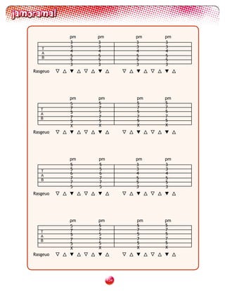 pm   pm         pm   pm
          3    3          3    3
   T      3    3          3    3
   A
          4    4          4    4
   B      5    5          5    5
          5    5          5    5
          3    3          3    3
Rasgeuo




          pm   pm         pm   pm
          5    5          5    5
   T      7    7          7    7
          5    5          5    5
   A
   B      7    7          7    7
          5    5          5    5
          X    X          X    X
Rasgeuo




          pm   pm         pm   pm
          5    5          3    3
   T      5    5          3    3
   A
          6    6          4    4
   B      7    7          5    5
          7    7          5    5
          5    5          3    3
Rasgeuo




          pm   pm         pm   pm
          5    5          5    5
   T      7    7          7    7
          5    5          5    5
   A
   B      7    7          7    7
          5    5          5    5
          X    X          X    X
Rasgeuo




                    13
 