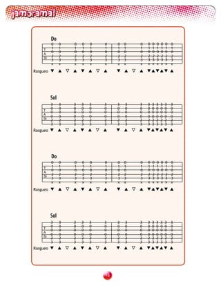 Do
          0     0   0   0   0   0    0   0   0   0   0   0   0   0   0
    T     1     1   1   1   1   1    1   1   1   1   1   1   1   1   1
          0     0   0   0   0   0    0   0   0   0   0   0   0   0   0
    A
    Si    2     2   2   2   2   2    2   2   2   2   2   2   2   2   2
          3     3   3   3   3   3    3   3   3   3   3   3   3   3   3
          x     x   x   x   x   x    x   x   x   x   x   x   x   x   x
Rasgueo




          Sol
          3     3   3   3   3   3    3   3   3   3   3   3   3   3   3
          0     0   0   0   0   0    0   0   0   0   0   0   0   0   0
    T     0     0   0   0   0   0    0   0   0   0   0   0   0   0   0
    A
          0     0   0   0   0   0    0   0   0   0   0   0   0   0   0
    Si    2     2   2   2   2   2    2   2   2   2   2   2   2   2   2
          3     3   3   3   3   3    3   3   3   3   3   3   3   3   3
Rasgueo




          Do
          0     0   0   0   0   0    0   0   0   0   0   0   0   0   0
    T     1     1   1   1   1   1    1   1   1   1   1   1   1   1   1
          0     0   0   0   0   0    0   0   0   0   0   0   0   0   0
    A
    Si    2     2   2   2   2   2    2   2   2   2   2   2   2   2   2
          3     3   3   3   3   3    3   3   3   3   3   3   3   3   3
          x     x   x   x   x   x    x   x   x   x   x   x   x   x   x
Rasgueo




          Sol
          3     3   3   3   3   3    3   3   3   3   3   3   3   3   3
          0     0   0   0   0   0    0   0   0   0   0   0   0   0   0
    T     0     0   0   0   0   0    0   0   0   0   0   0   0   0   0
    A
          0     0   0   0   0   0    0   0   0   0   0   0   0   0   0
    Si    2     2   2   2   2   2    2   2   2   2   2   2   2   2   2
          3     3   3   3   3   3    3   3   3   3   3   3   3   3   3
Rasgueo




                                1
 