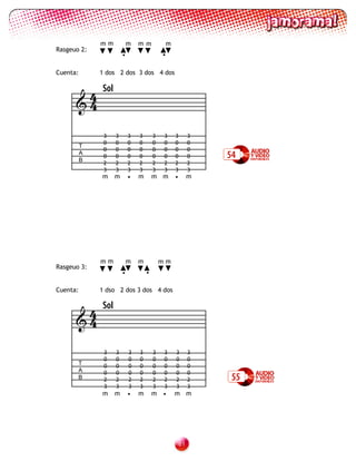 mm            m   mm           m
Rasgeuo 2:
                        •                   •

Cuenta:       1 dos 2 dos 3 dos 4 dos


       4      Sol
      4

               3    3       3   3       3   3    3        3
               0    0       0   0       0   0    0        0
          T
               0    0       0   0       0   0    0        0
          A
          B
               0    0       0   0       0   0    0        0   54
               2    2       2   2       2   2    2        2
               3    3       3   3       3   3    3        3
              m     m       •   m       m m      •        m




              mm            m   m           mm
Rasgeuo 3:
                        •           •

Cuenta:       1 dso 2 dos 3 dos 4 dos


       4
      4
              Sol



               3    3       3   3       3   3    3        3
               0    0       0   0       0   0    0        0
       T       0    0       0   0       0   0    0        0
       A       0    0       0   0       0   0    0        0
       B       2    2       2   2       2   2    2        2    55
               3    3       3   3       3   3    3        3
              m     m       •   m       m •      m m




                                                     1
 