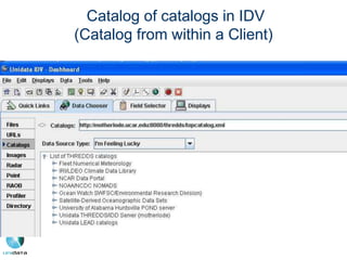 Catalog of catalogs in IDV
(Catalog from within a Client)
 