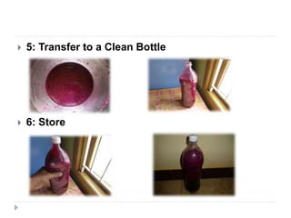  5: Transfer to a Clean Bottle
 6: Store
 