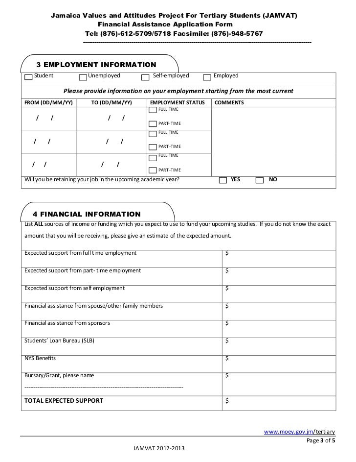 Jamvat Application Form 2012 2013