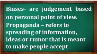 propaganda devices and technique in English 6 | PPTX