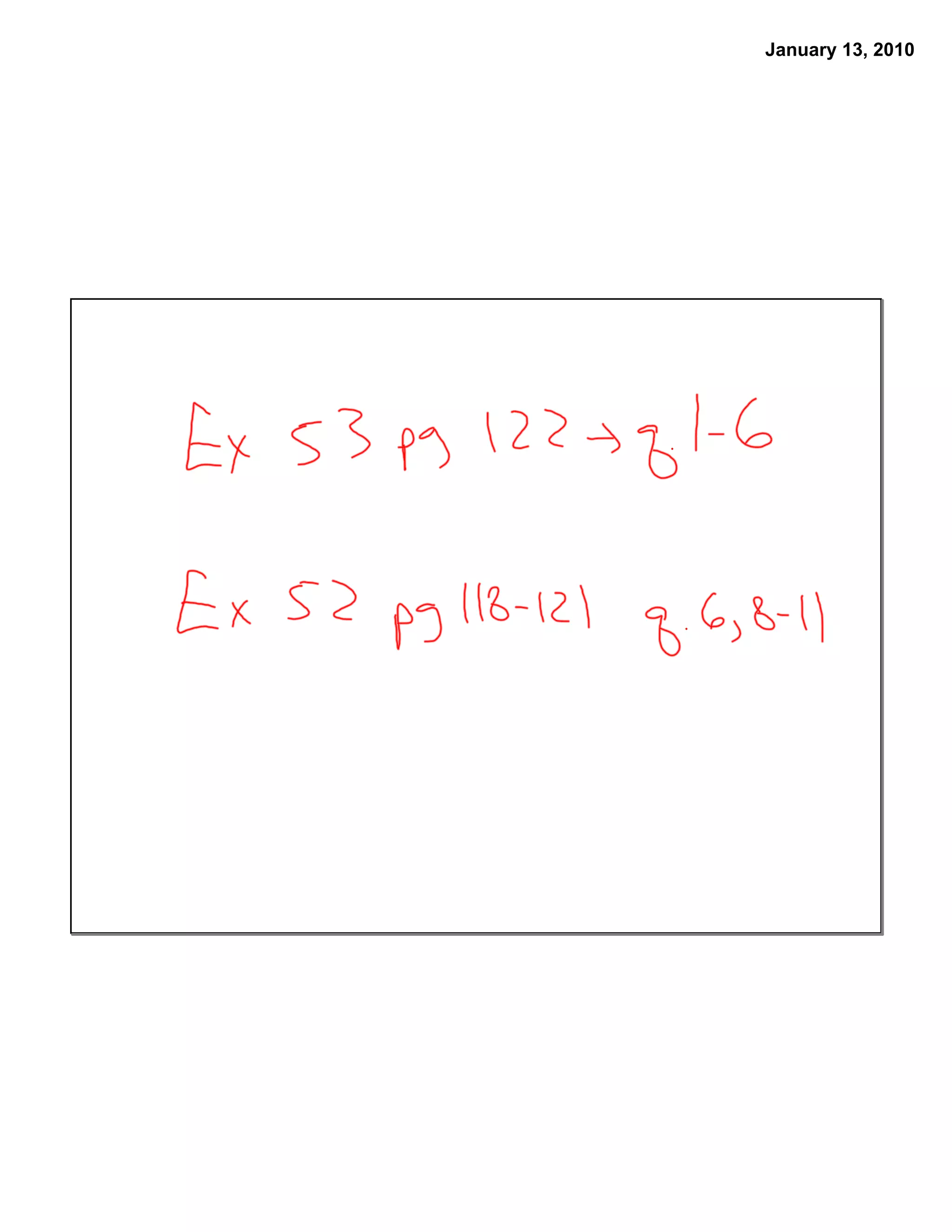 January 13, 2010
 