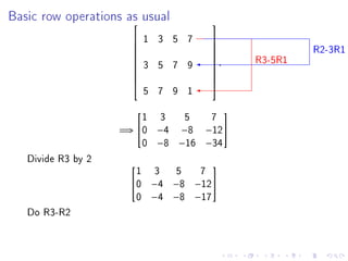 Rref Function Matlab Systems of Linear Equations, RREF | PDF