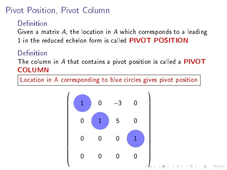 Systems of Linear Equations, RREF