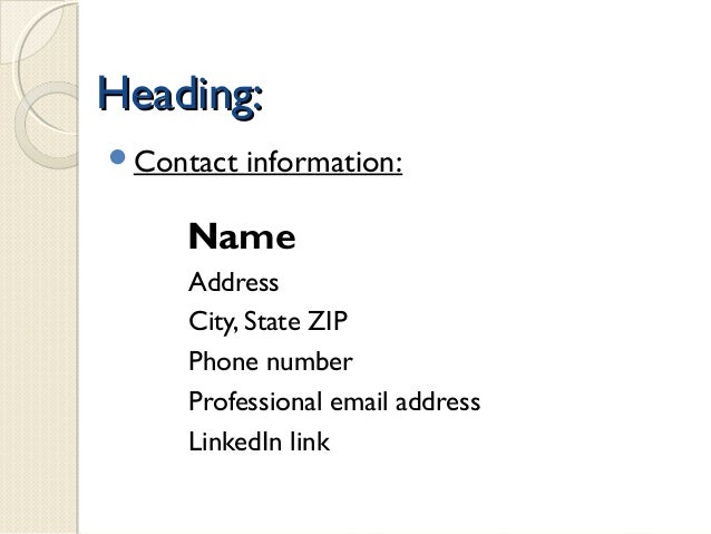 professional email address for resumes