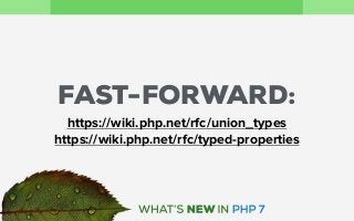FAST-FORWARD:
https://wiki.php.net/rfc/union_types
https://wiki.php.net/rfc/typed-properties
 