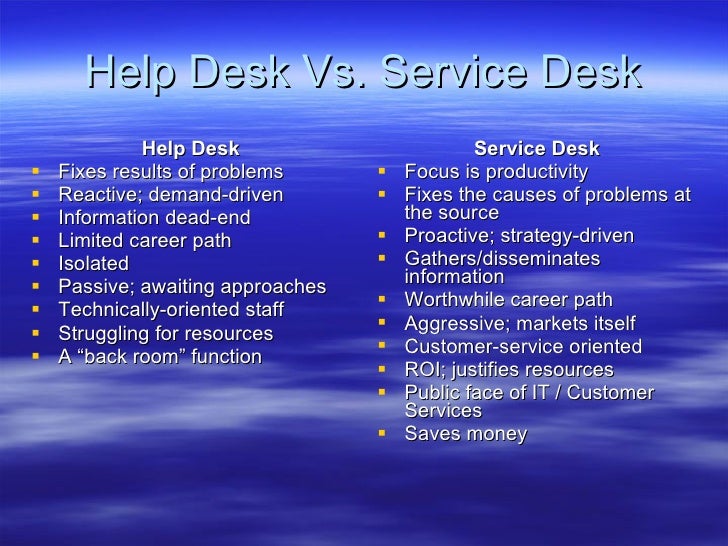 Jan2007 Establishing A Service Desk Draft