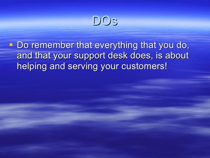 Jan2007 Establishing A Service Desk Draft