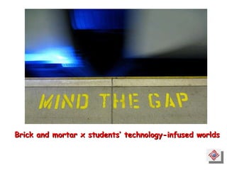 Brick and mortar x students’ technology-infused worlds 