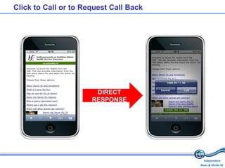 Click to Call or to Request Call Back DIRECT RESPONSE 
