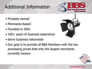 No Risk To YouIf you don’t save moneyyou don’t owe us anything.The more we save youthe more successful we all are.www.bbsinc.us