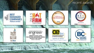 Resources, Inc.PSMJ
Presented by
AWARD OF MERIT
Nam Theun 2 Hydro Project
AWARD OF EXCELLENCE
FOR NATURAL RESOURCES, MINING,
INDUSTRY AND POWER
Greens Creek Mine
recent awards
 