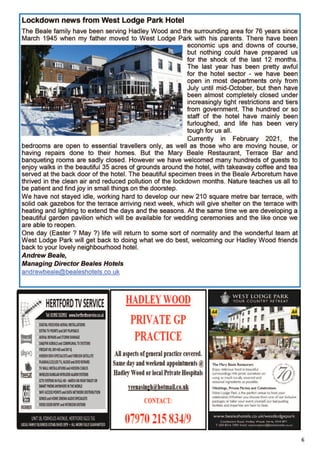 Hadley Wood News - February 2021